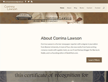 Tablet Screenshot of corrina-lawson.com